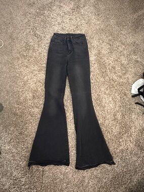 Flying Monkey Black High-Rise Flare Jeans